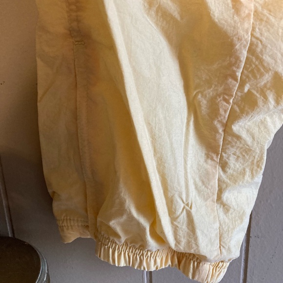 Catalina Vintage Track Windbreaker Pants Zipper Leg Size Medium Petite Yellow - Picture 4 of 9